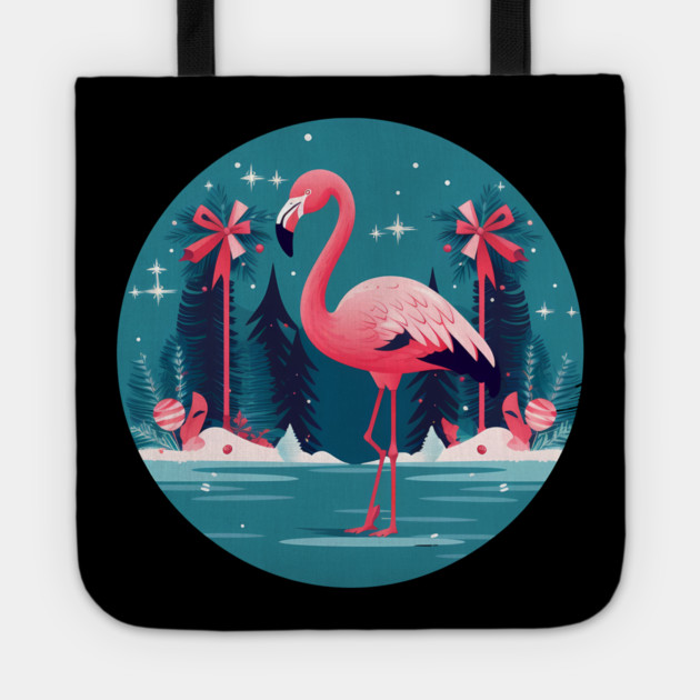 Flamingo Flock Sunset, Love Flamingos Tote by logiamerch