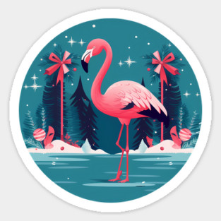 Flamingo Flock Sunset, Love Flamingos Magnet