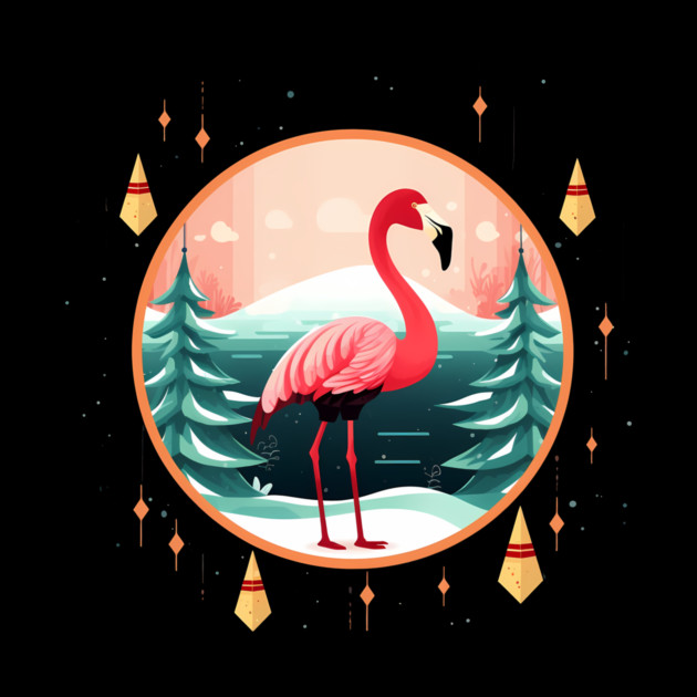 Flamingo Flock Sunset, Love Flamingos by logiamerch