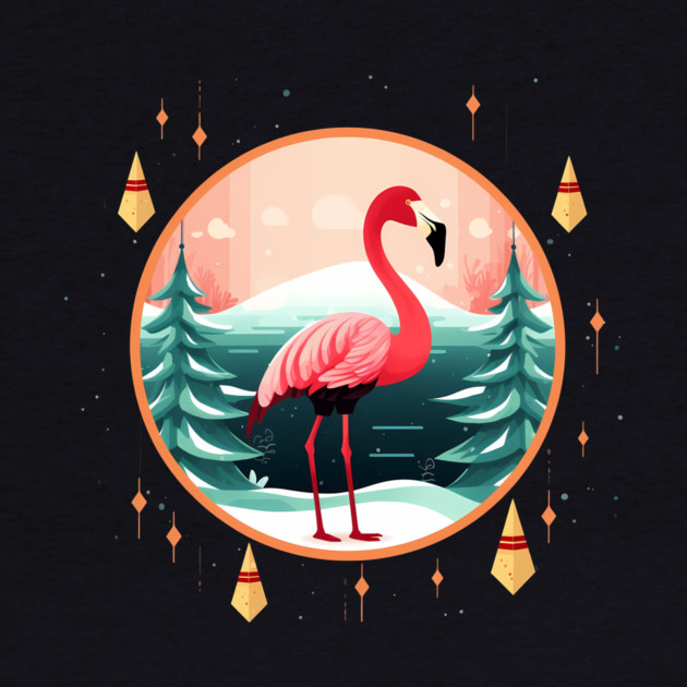 Flamingo Flock Sunset, Love Flamingos by logiamerch