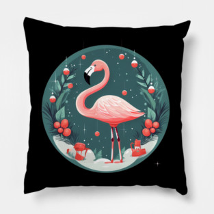 Flamingo Flock Sunset, Love Flamingos Pillow
