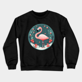 Flamingo Flock Sunset, Love Flamingos Crewneck Sweatshirt