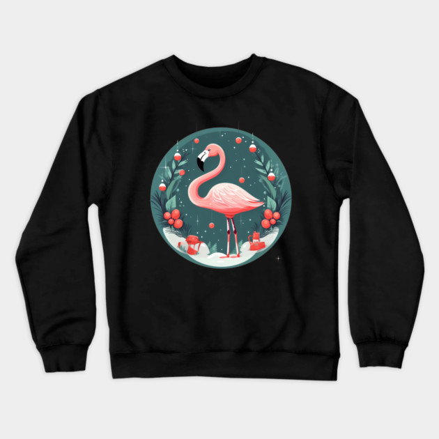 Flamingo Flock Sunset, Love Flamingos Crewneck Sweatshirt by logiamerch