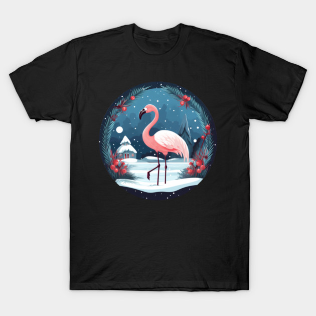 Flamingo Flock Sunset, Love Flamingos T-Shirt by logiamerch