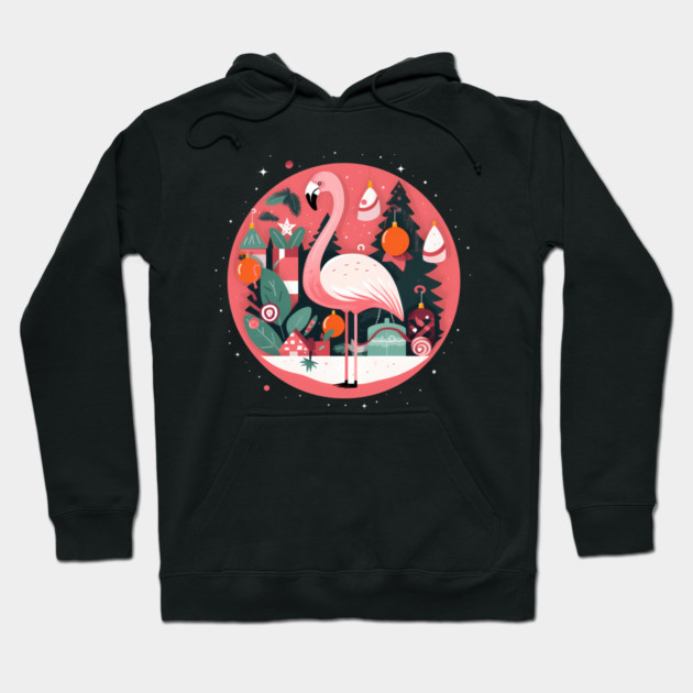 Flamingo Flock Sunset, Love Flamingos Hoodie by logiamerch