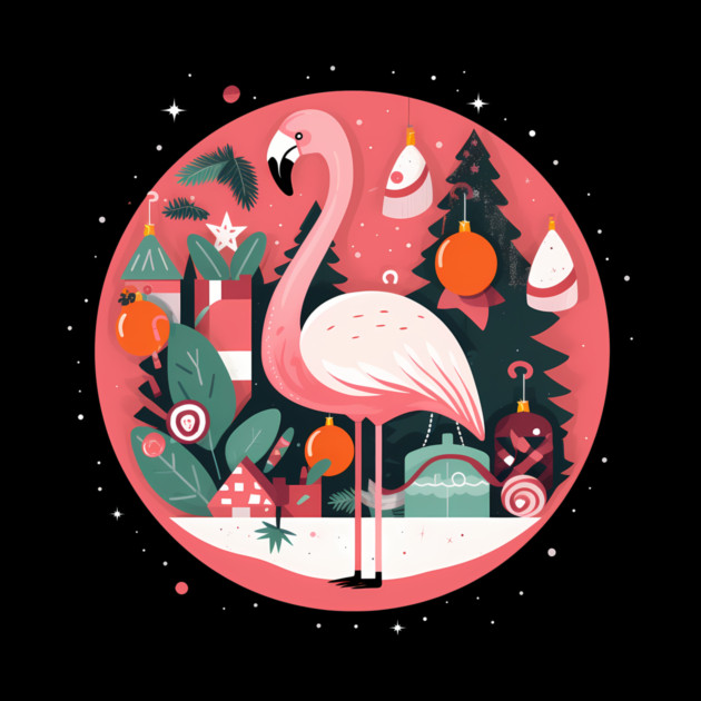 Flamingo Flock Sunset, Love Flamingos by logiamerch