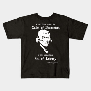 Thomas Jefferson Sea of Liberty Kids T-Shirt