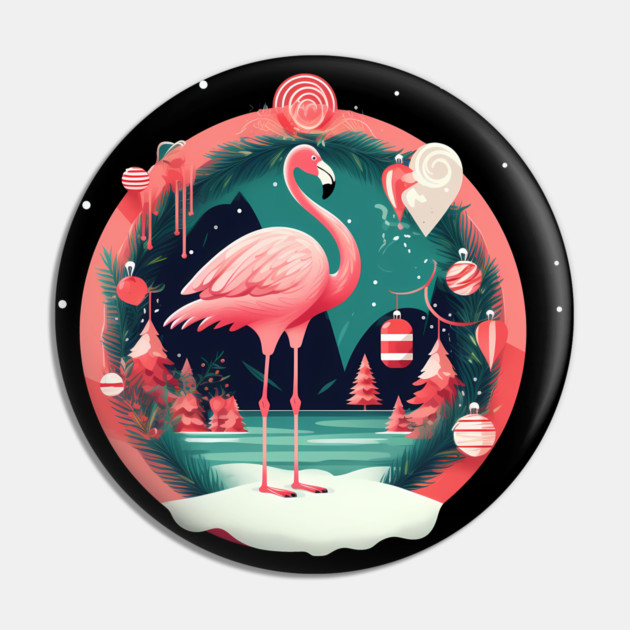 Flamingo Flock Sunset, Love Flamingos Pin by logiamerch