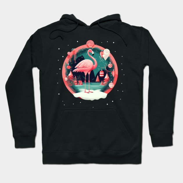 Flamingo Flock Sunset, Love Flamingos Hoodie by logiamerch