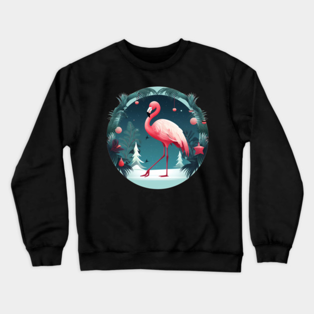Flamingo Flock Sunset, Love Flamingos Crewneck Sweatshirt by logiamerch