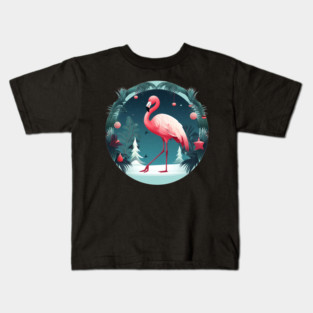 Flamingo Flock Sunset, Love Flamingos Kids T-Shirt
