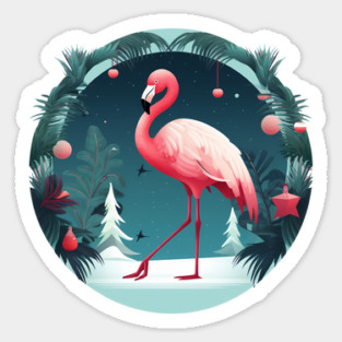 Flamingo Flock Sunset, Love Flamingos Magnet