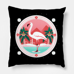Flamingo Flock Sunset, Love Flamingos Pillow