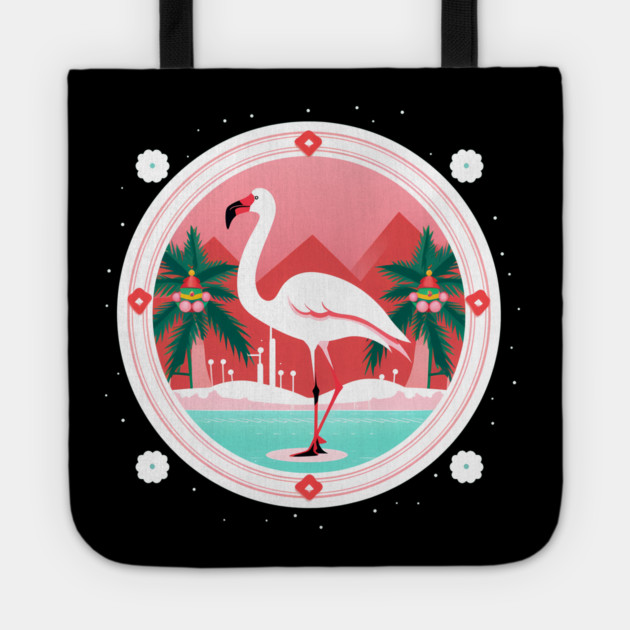 Flamingo Flock Sunset, Love Flamingos Tote by logiamerch