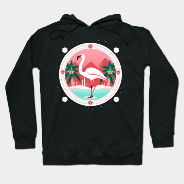 Flamingo Flock Sunset, Love Flamingos Hoodie by logiamerch