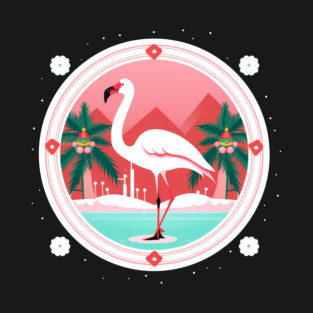 Flamingo Flock Sunset, Love Flamingos T-Shirt