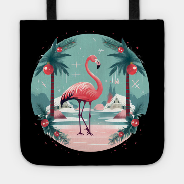 Flamingo Flock Sunset, Love Flamingos Tote by logiamerch
