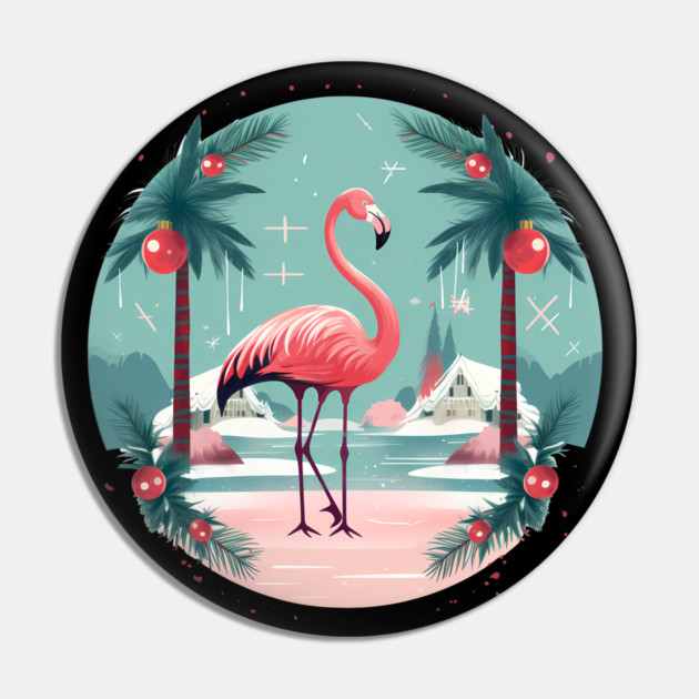 Flamingo Flock Sunset, Love Flamingos Pin by logiamerch