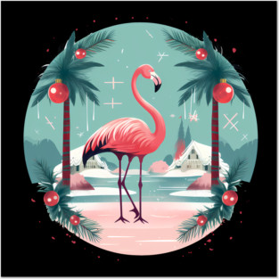 Flamingo Flock Sunset, Love Flamingos Posters and Art