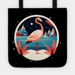 Flamingo Flock Sunset, Love Flamingos Tote