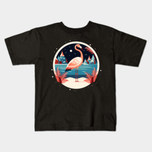 Flamingo Flock Sunset, Love Flamingos Kids T-Shirt