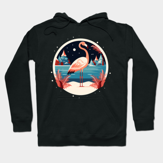 Flamingo Flock Sunset, Love Flamingos Hoodie by logiamerch
