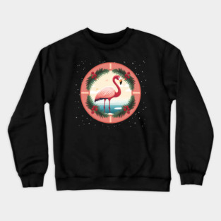 Flamingo Flock Sunset, Love Flamingos Crewneck Sweatshirt
