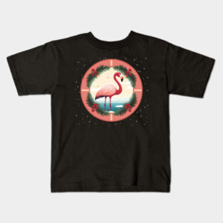 Flamingo Flock Sunset, Love Flamingos Kids T-Shirt