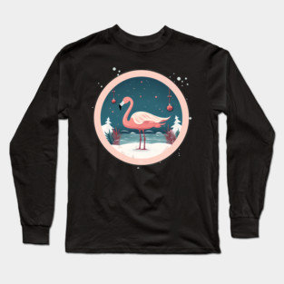 Flamingo Flock Sunset, Love Flamingos Long Sleeve T-Shirt