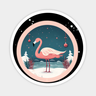 Flamingo Flock Sunset, Love Flamingos Magnet