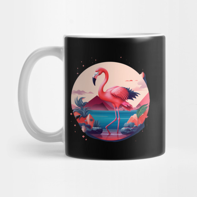 Flamingo Flock Sunset, Love Flamingos by logiamerch