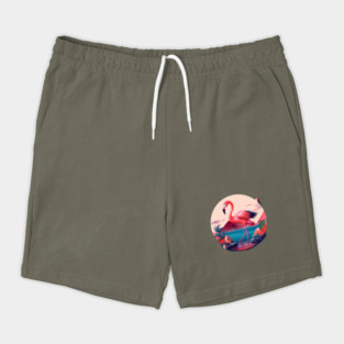 Flamingo Flock Sunset, Love Flamingos Shorts