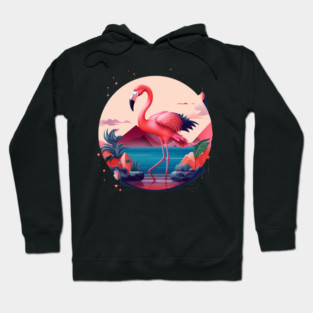 Flamingo Flock Sunset, Love Flamingos Hoodie