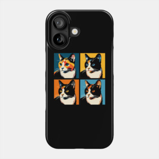 Cat Calico Pop Art - Cat Lovers Phone Case