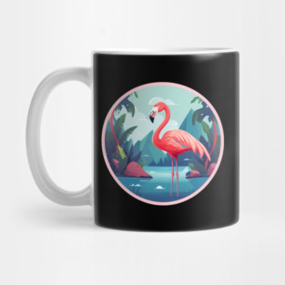 Flamingo Flock Sunset, Love Flamingos Mug