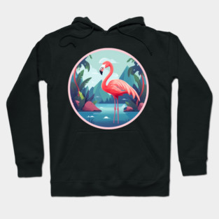 Flamingo Flock Sunset, Love Flamingos Hoodie