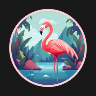 Flamingo Flock Sunset, Love Flamingos T-Shirt