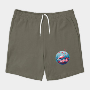 Flamingo Tropical , Love Flamingos Shorts