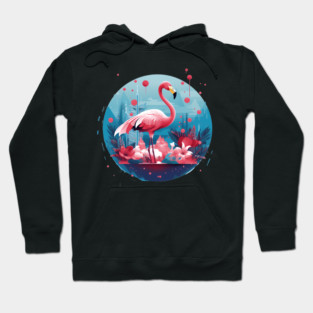 Flamingo Tropical , Love Flamingos Hoodie