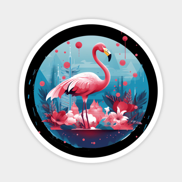 Flamingo Tropical , Love Flamingos Magnet by logiamerch