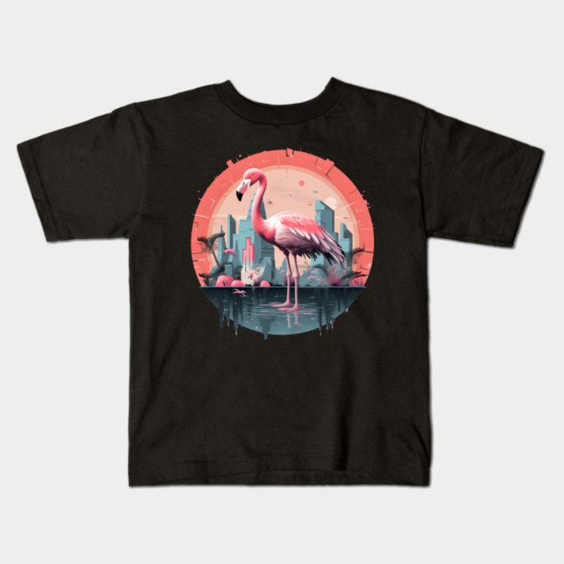 Flamingo Tropical , Love Flamingos Kids T-Shirt by logiamerch