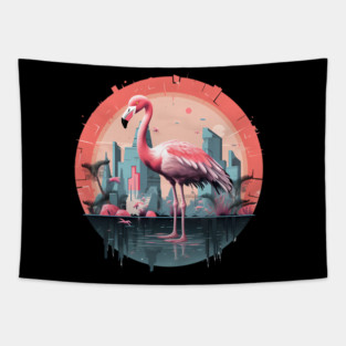 Flamingo Tropical , Love Flamingos Tapestry