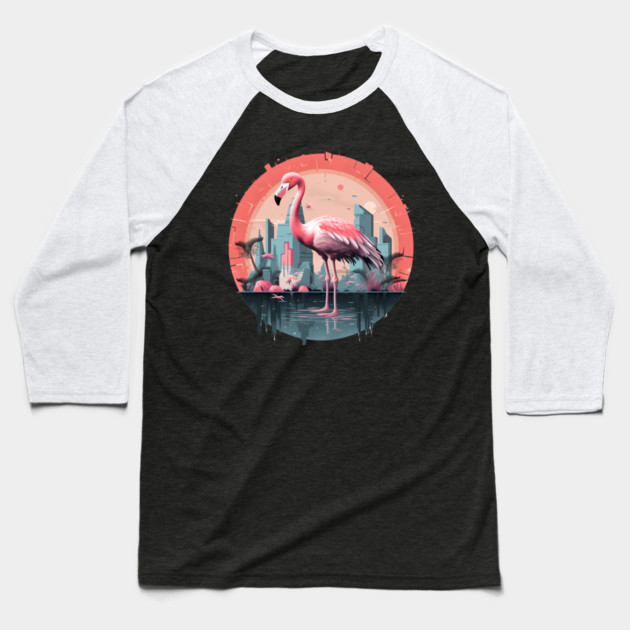 Flamingo Tropical , Love Flamingos Baseball T-Shirt by logiamerch