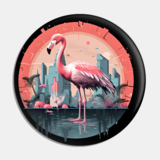 Flamingo Tropical , Love Flamingos Pin