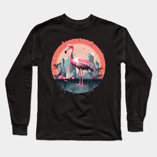 Flamingo Tropical , Love Flamingos Long Sleeve T-Shirt by logiamerch