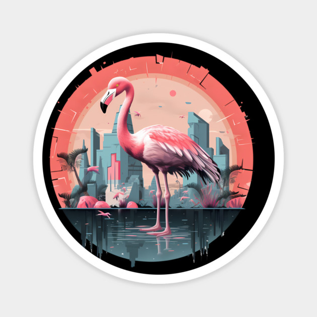 Flamingo Tropical , Love Flamingos Magnet by logiamerch