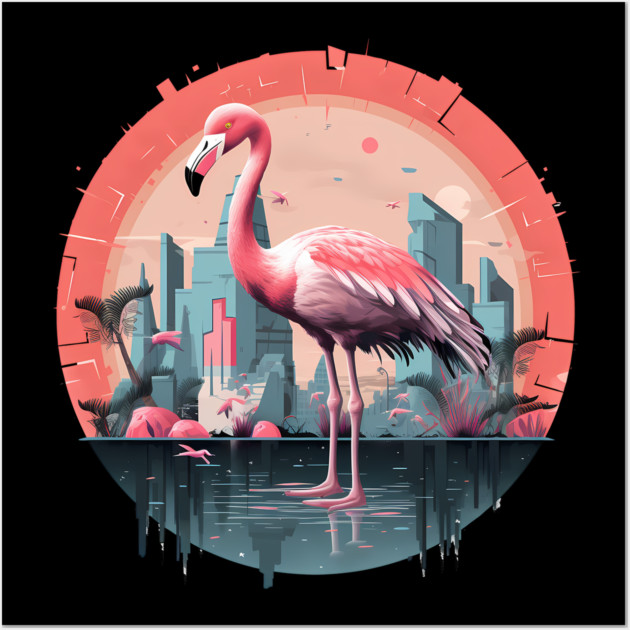 Flamingo Tropical , Love Flamingos Wall Art by logiamerch