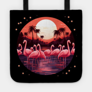 Flamingo Tropical , Love Flamingos Tote