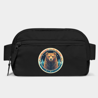 Grizzly Bear in Ornmament , Love Bears Bag