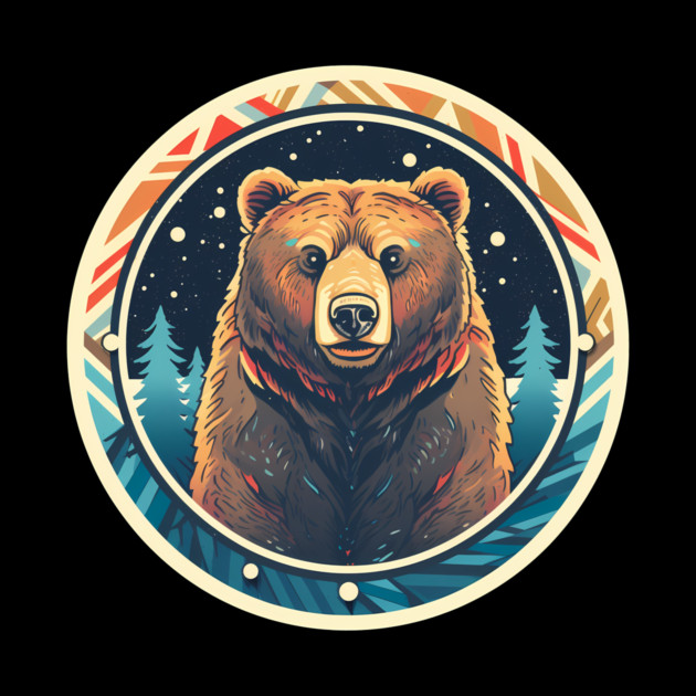 Grizzly Bear in Ornmament , Love Bears by logiamerch
